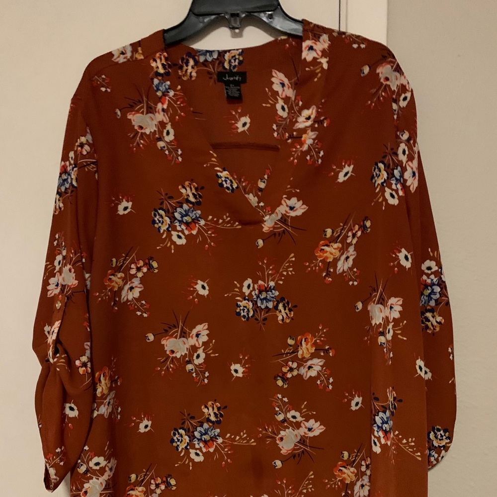 Justify Burnt Orange blouse